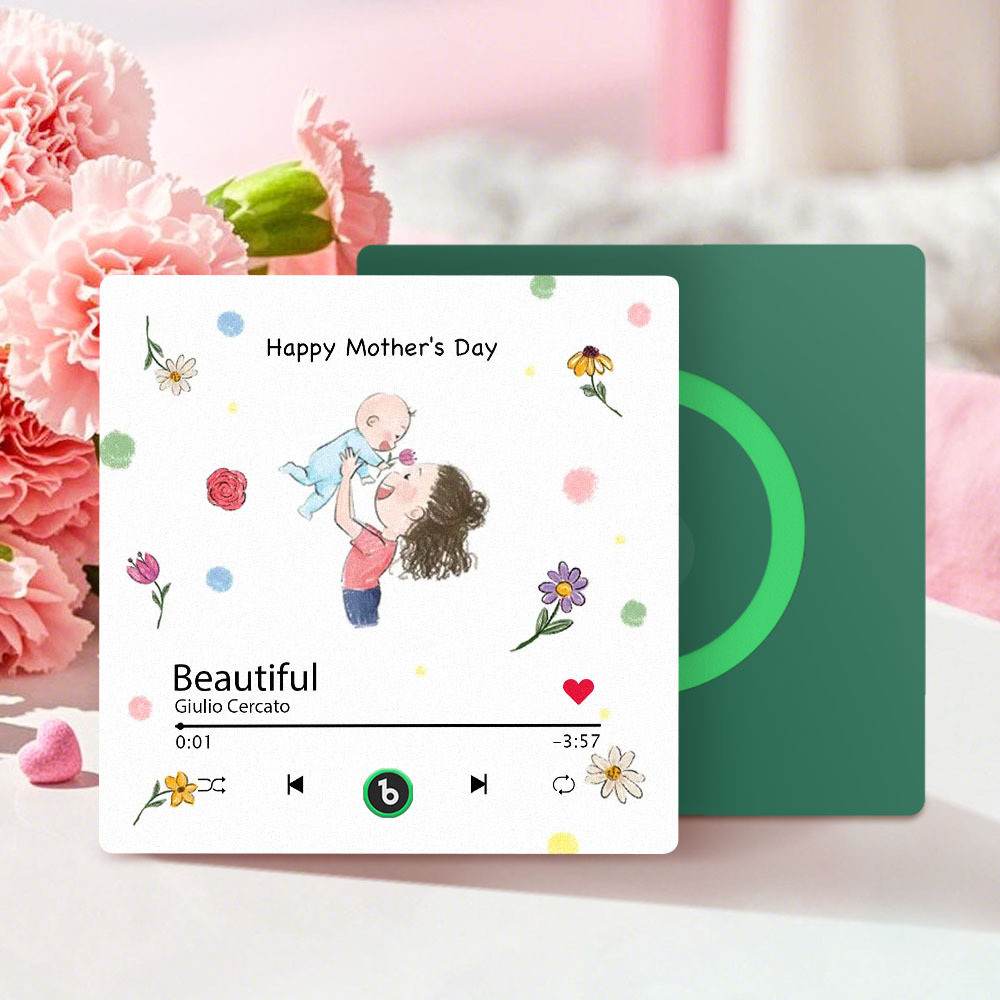 Custom Mother's Day Music Fridge Magnet Personalized Frame Gift for Mom - MyMoonLampAu