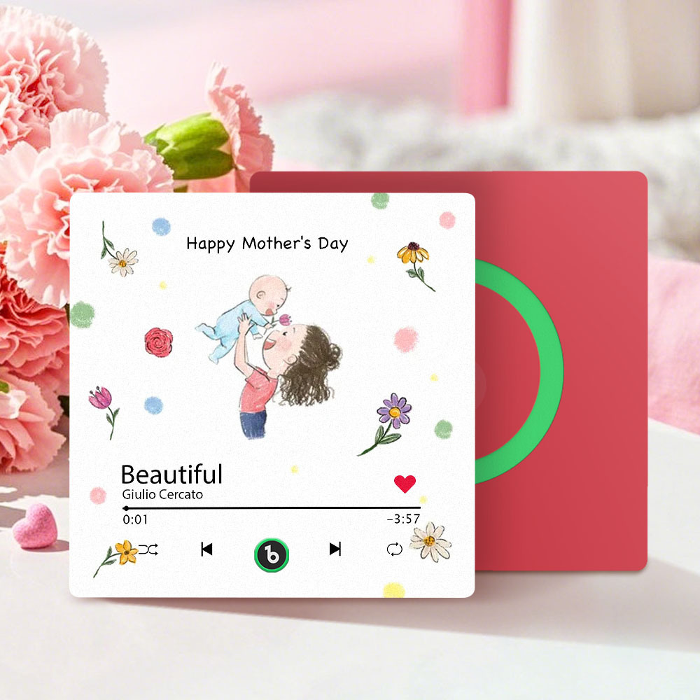 Custom Mother's Day Music Fridge Magnet Personalized Frame Gift for Mom - MyMoonLampAu