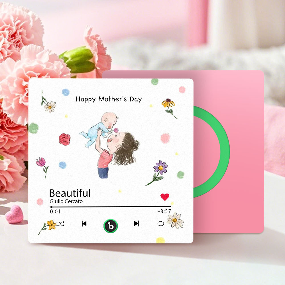 Custom Mother's Day Music Fridge Magnet Personalized Frame Gift for Mom - MyMoonLampAu