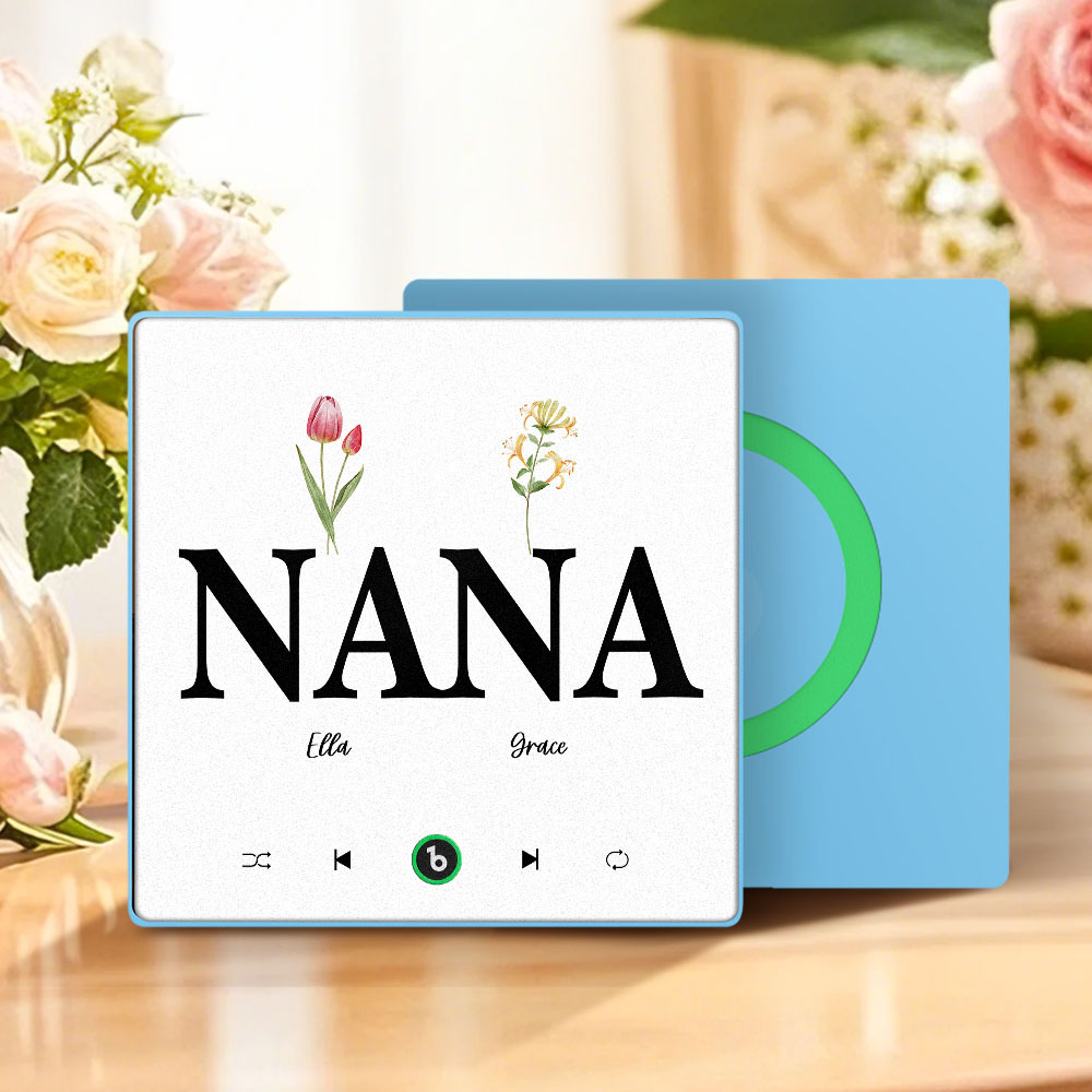 Mother's Day Gift Custom Music Fridge Magnet Colorful Frame Album Fridge Magnet Music Wall Photo Sticker Can Play Songs Gift for Mom - MyMoonLampAu