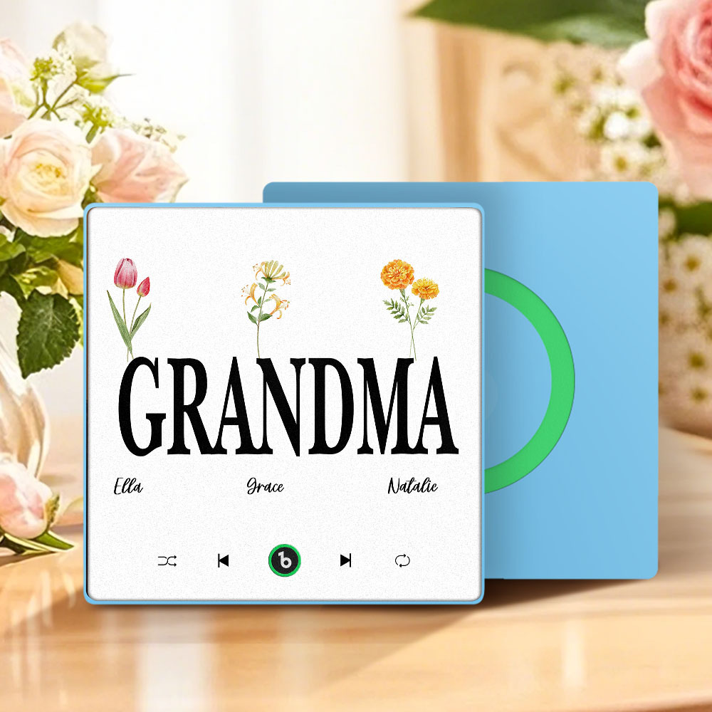 Mother's Day Gift Custom Music Fridge Magnet Colorful Frame Album Fridge Magnet Music Wall Photo Sticker Can Play Songs Gift for Mom - MyMoonLampAu