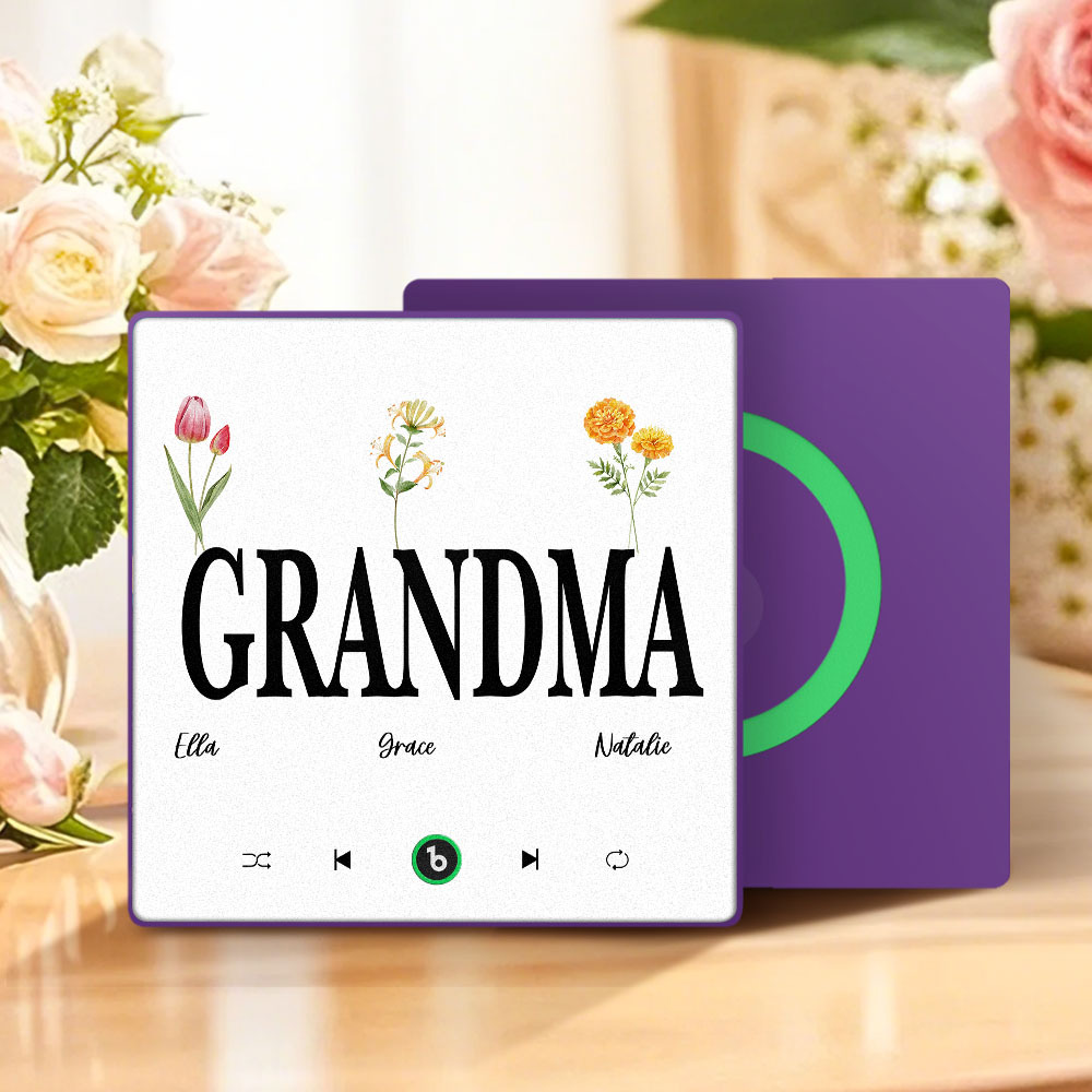 Mother's Day Gift Custom Music Fridge Magnet Colorful Frame Album Fridge Magnet Music Wall Photo Sticker Can Play Songs Gift for Mom - MyMoonLampAu