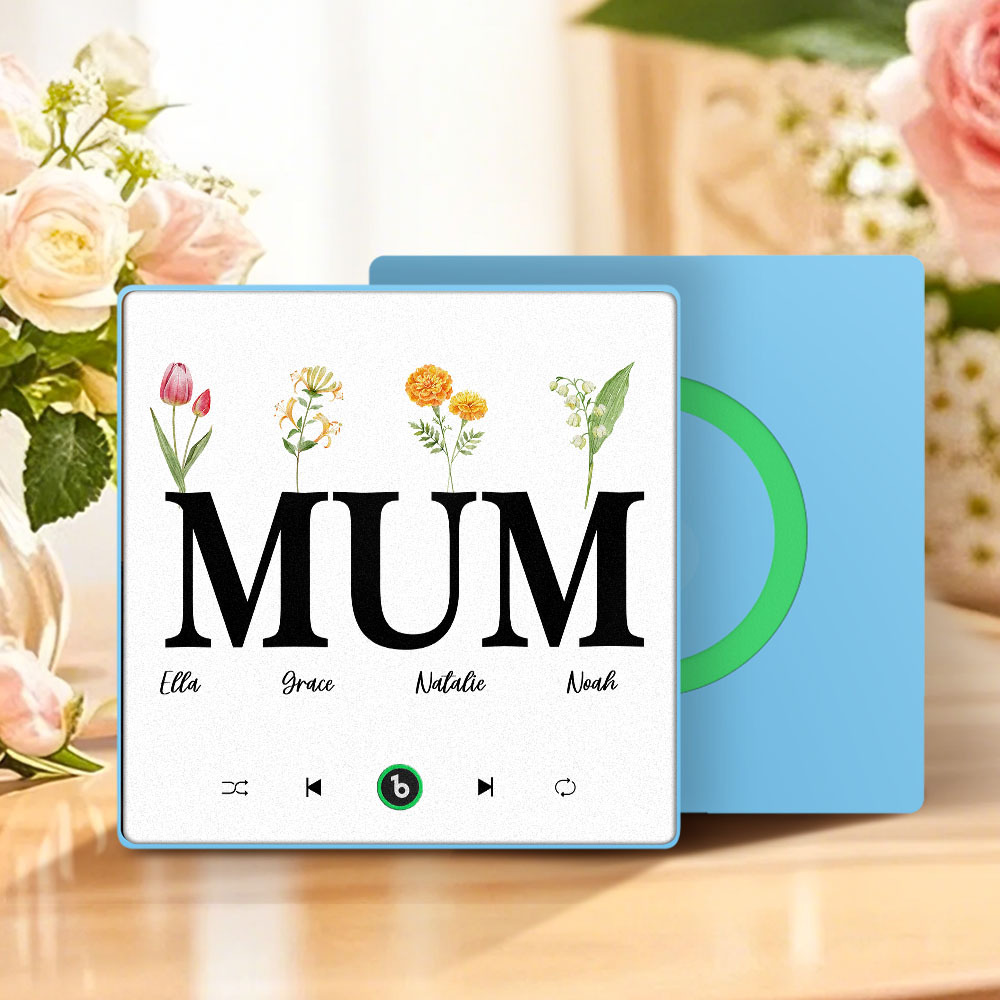 Mother's Day Gift Custom Music Fridge Magnet Colorful Frame Album Fridge Magnet Music Wall Photo Sticker Can Play Songs Gift for Mom - MyMoonLampAu