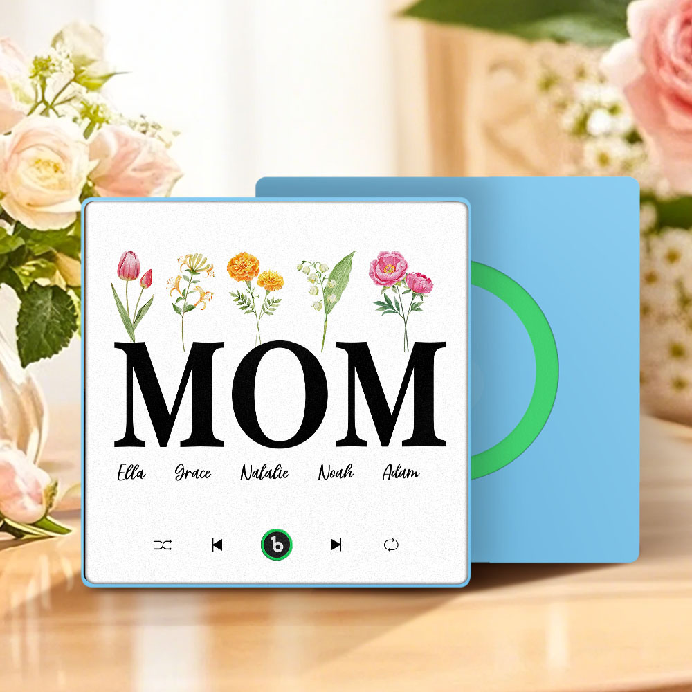 Mother's Day Gift Custom Music Fridge Magnet Colorful Frame Album Fridge Magnet Music Wall Photo Sticker Can Play Songs Gift for Mom - MyMoonLampAu