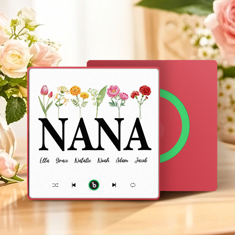 Mother's Day Gift Custom Music Fridge Magnet Colorful Frame Album Fridge Magnet Music Wall Photo Sticker Can Play Songs Gift for Mom - MyMoonLampAu