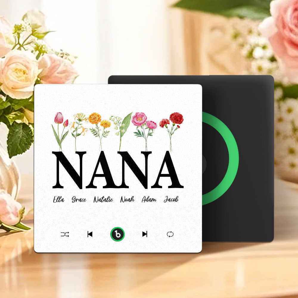 Mother's Day Gift Custom Music Fridge Magnet Frameless Album Fridge Magnet Music Wall Photo Sticker Can Play Songs Gift for Mom - MyMoonLampAu