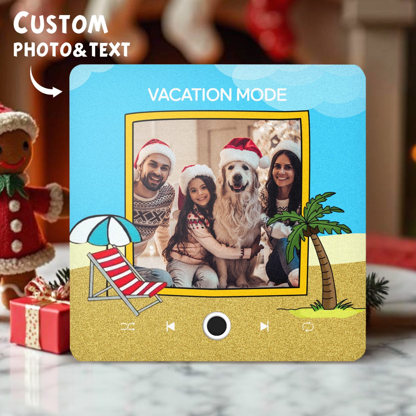 Personalized Music Fridge Magnet Christmas Gifts Family Gifts Custom Music Magnets Can Play Songs - MyMoonLampAu