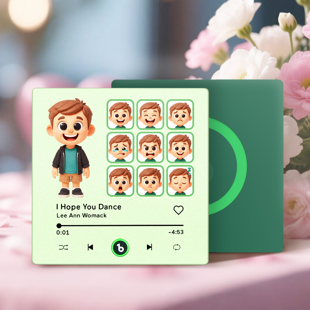 Custom Photo and Funny Expressions Music Fridge Magnet Personalized Photo Frame Gift for Her - MyMoonLampAu