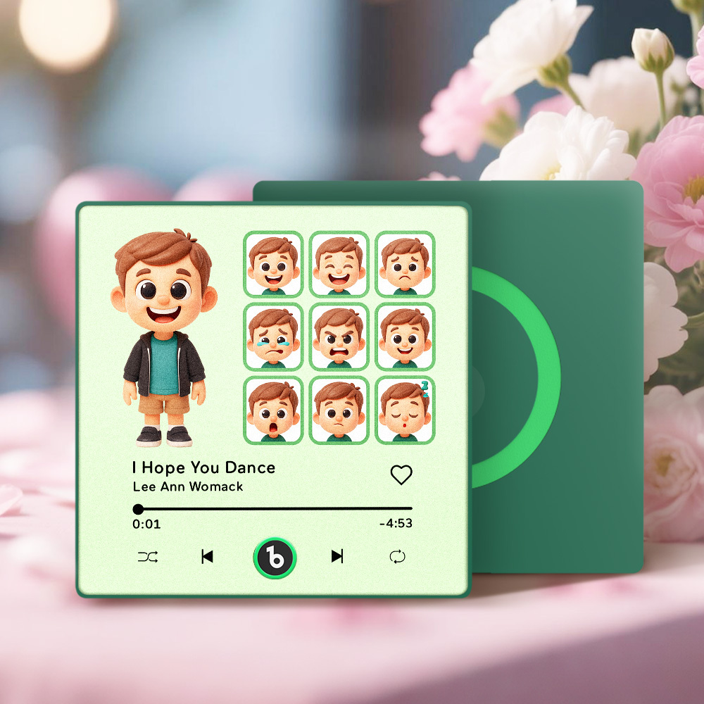 Custom Photo and Funny Expressions Music Fridge Magnet Personalized Photo Frame Gift for Her - MyMoonLampAu