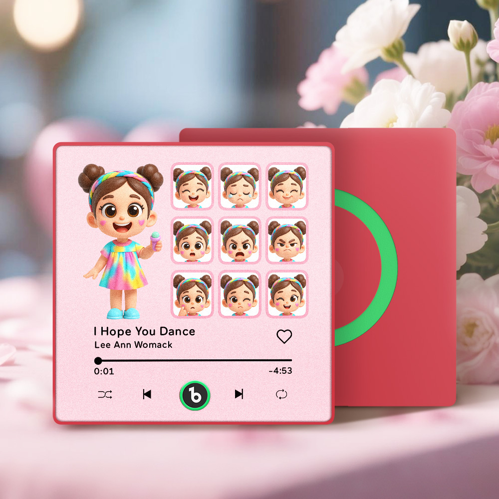 Custom Photo and Funny Expressions Music Fridge Magnet Personalized Photo Frame Gift for Her - MyMoonLampAu