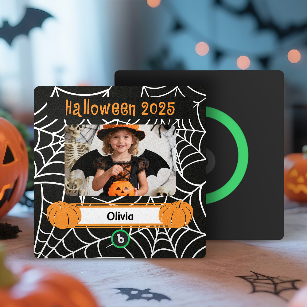 Custom Photo and Names Halloween Music Fridge Magnet Personalized Photo Frame - MyMoonLampAu