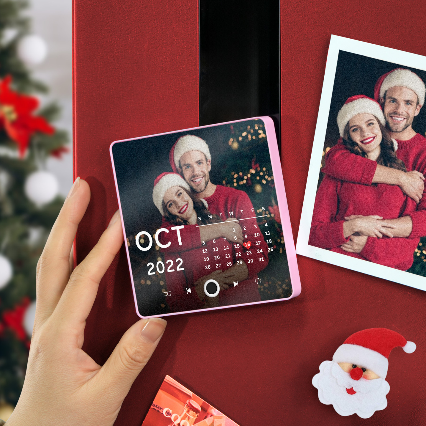 Personalized Photo Calendar Music Fridge Magnet Anniversary Gift Custom Music Magnets Can Play Songs Christmas Gifts - MyMoonLampAu