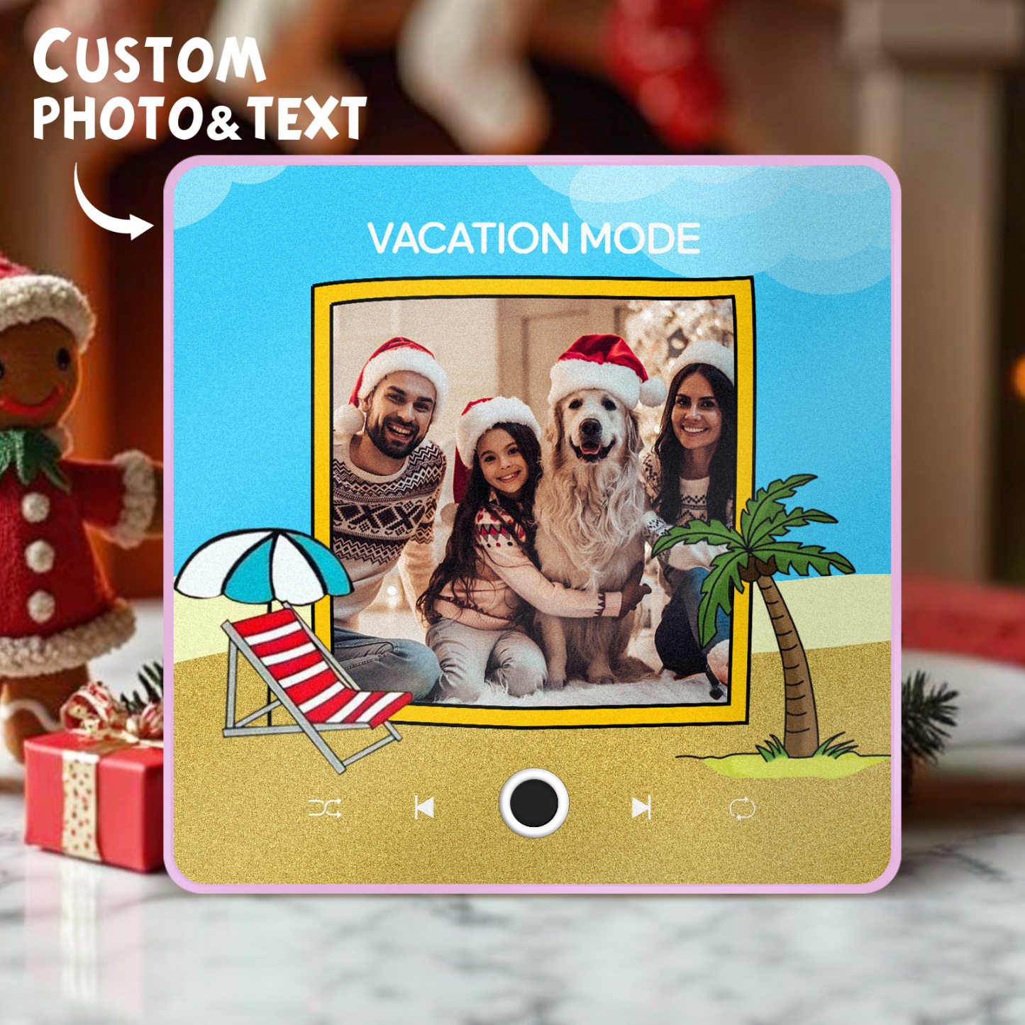 Personalized Music Fridge Magnet Christmas Gifts Family Gifts Custom Music Magnets Can Play Songs - MyMoonLampAu