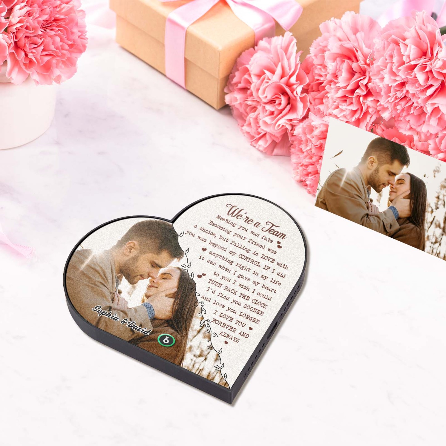 Custom Heart Frame Music Fridge Magnet Custom Album Fridge Magnet Music Wall Photo Sticker - MyMoonLampAu