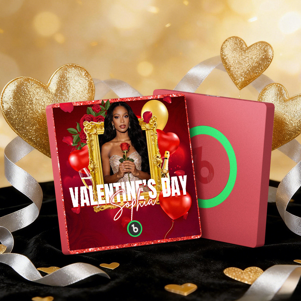 Custom Music Fridge Magnets Colorful Frame Album Fridge Magnet Can Play Songs Heart And Balloon Valentine's Day Gift - MyMoonLampAu