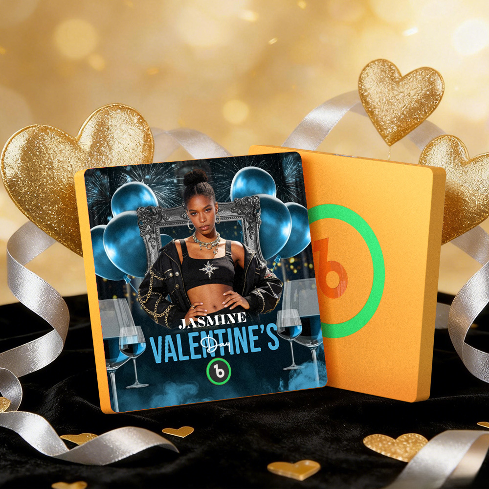 Custom Music Fridge Magnets Colorful Frame Album Fridge Magnet Can Play Songs Heart And Balloon Valentine's Day Gift - MyMoonLampAu