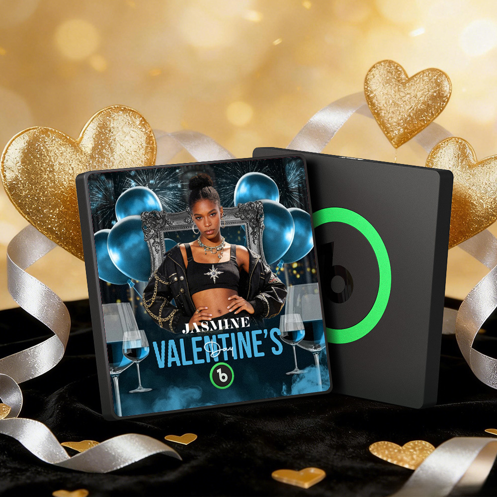 Custom Music Fridge Magnets Colorful Frame Album Fridge Magnet Can Play Songs Heart And Balloon Valentine's Day Gift - MyMoonLampAu