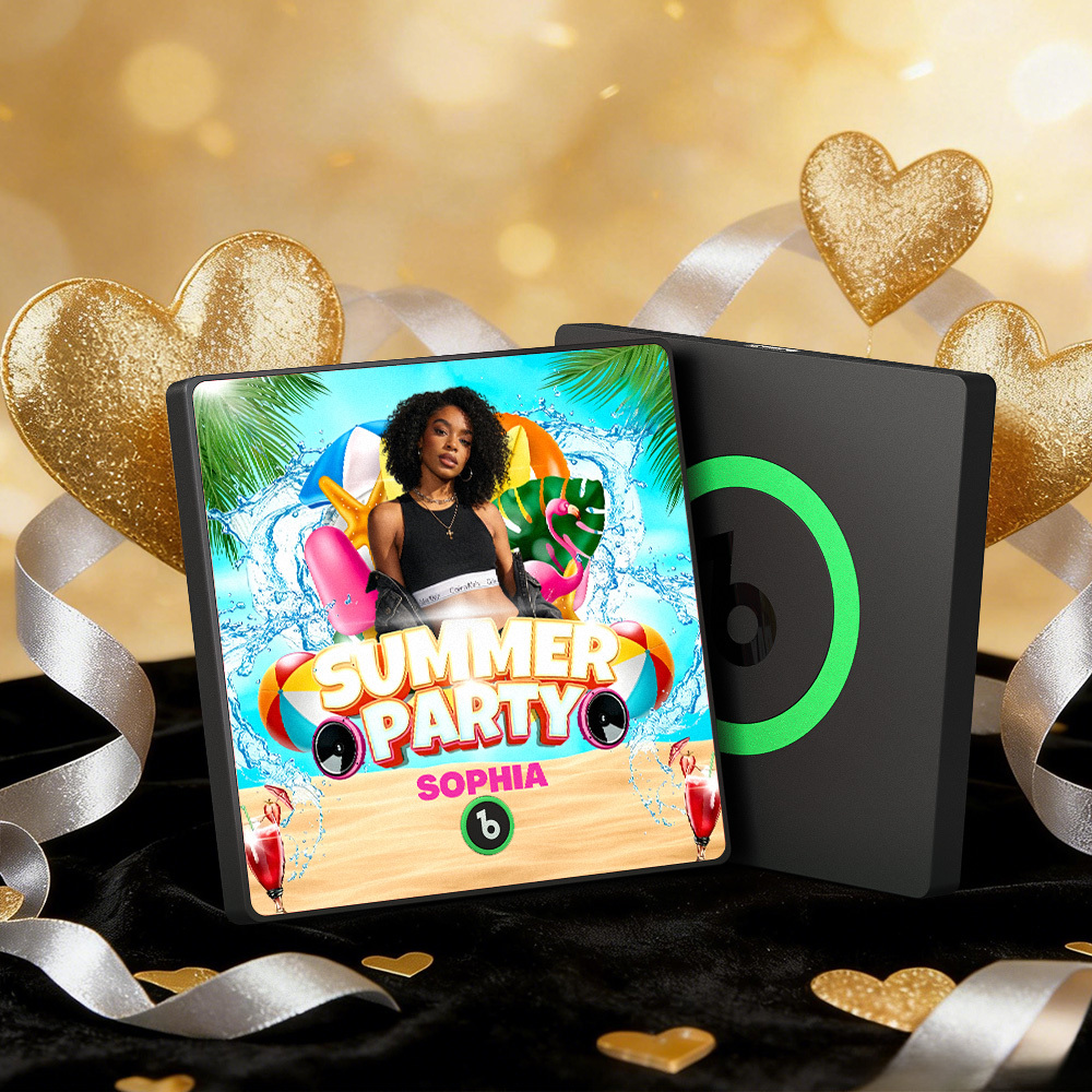 Custom Music Fridge Magnets Summer Party Colorful Frame Album Fridge Magnet Can Play Songs Gift - MyMoonLampAu