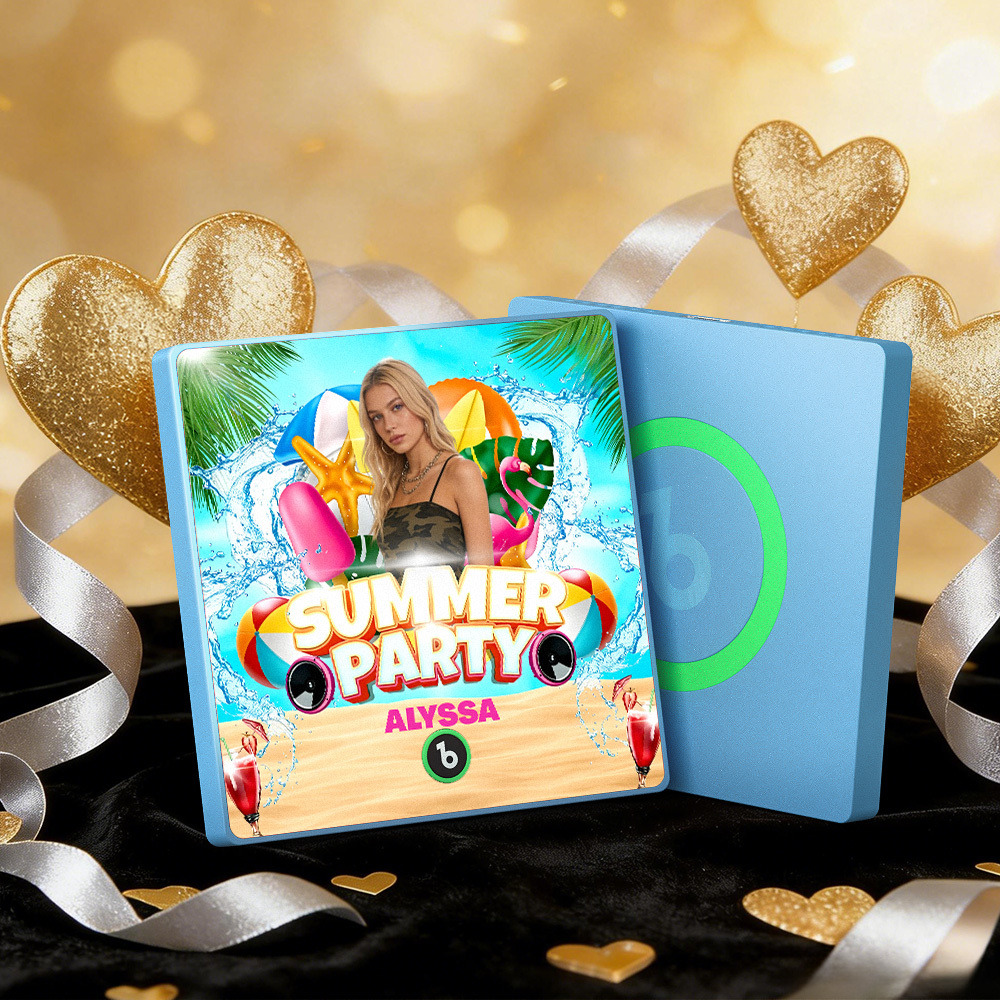 Custom Music Fridge Magnets Summer Party Colorful Frame Album Fridge Magnet Can Play Songs Gift - MyMoonLampAu