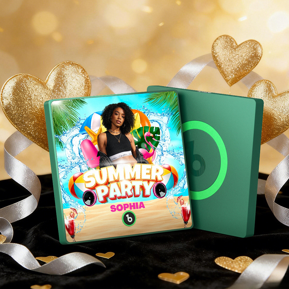 Custom Music Fridge Magnets Summer Party Colorful Frame Album Fridge Magnet Can Play Songs Gift - MyMoonLampAu