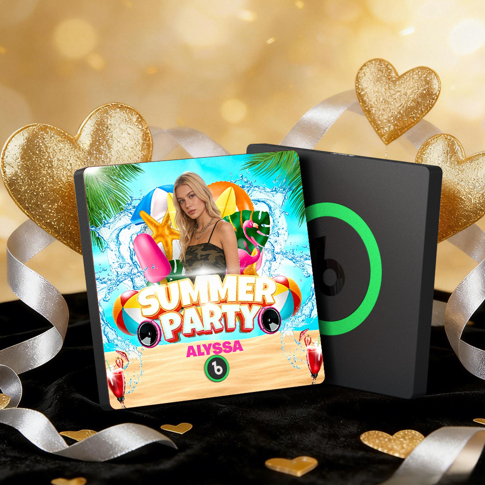 Custom Music Fridge Magnets Summer Party Colorful Frame Album Fridge Magnet Can Play Songs Gift - MyMoonLampAu