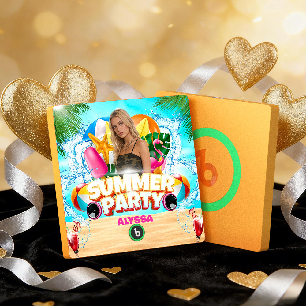 Custom Music Fridge Magnets Summer Party Colorful Frame Album Fridge Magnet Can Play Songs Gift - MyMoonLampAu