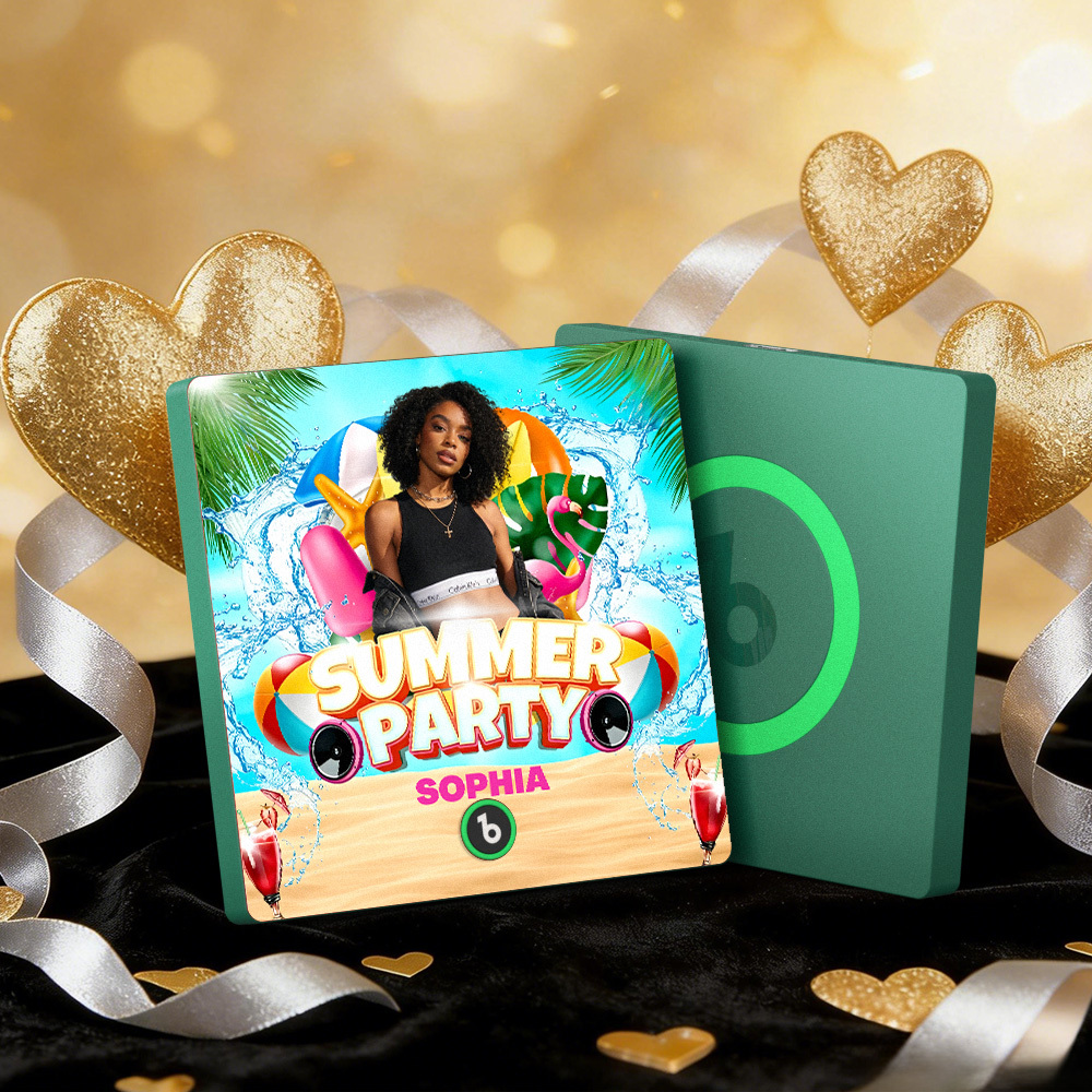 Custom Music Fridge Magnets Summer Party Colorful Frame Album Fridge Magnet Can Play Songs Gift - MyMoonLampAu