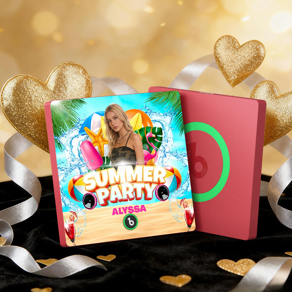 Custom Music Fridge Magnets Summer Party Colorful Frame Album Fridge Magnet Can Play Songs Gift - MyMoonLampAu