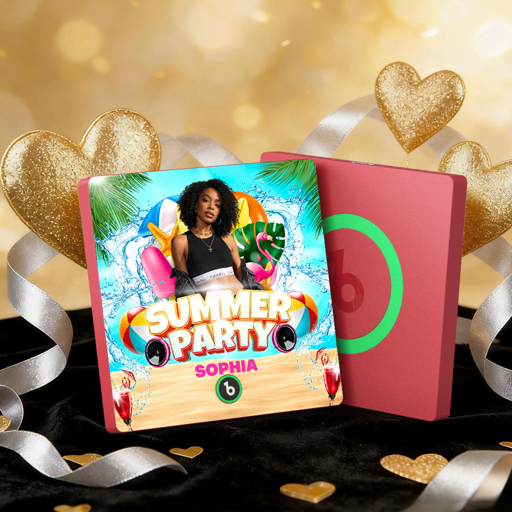 Custom Music Fridge Magnets Summer Party Colorful Frame Album Fridge Magnet Can Play Songs Gift - MyMoonLampAu