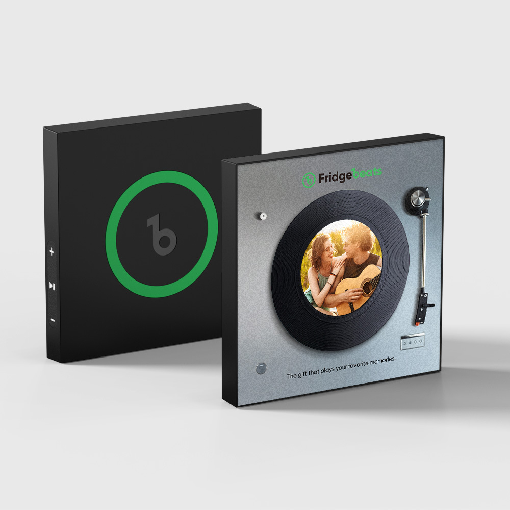 Custom Song Fridge Magnet With Photo Supports NFC Functionality Gifts for Men - MyMoonLampAu