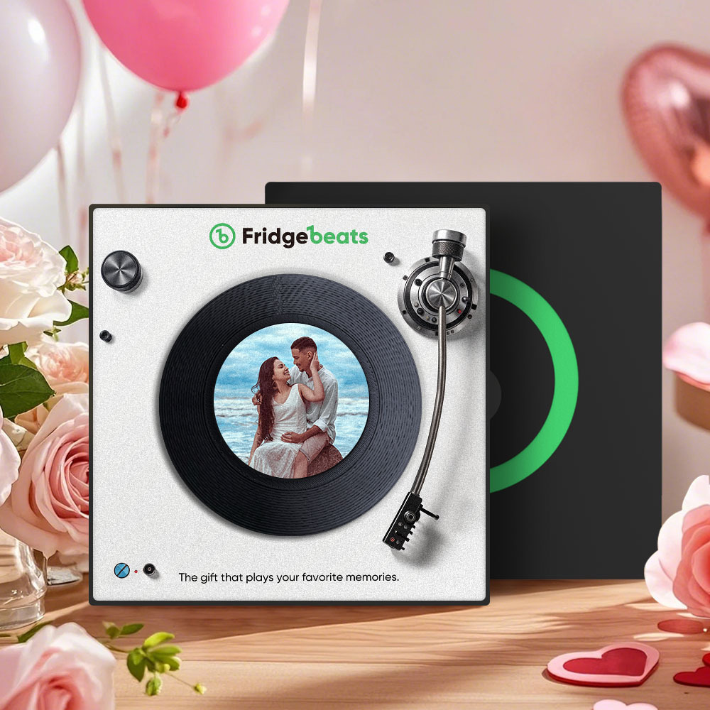 Custom Music and Photo Fridge Magnet NFC Functionality Song Fridge Magnets Gifts for Couple