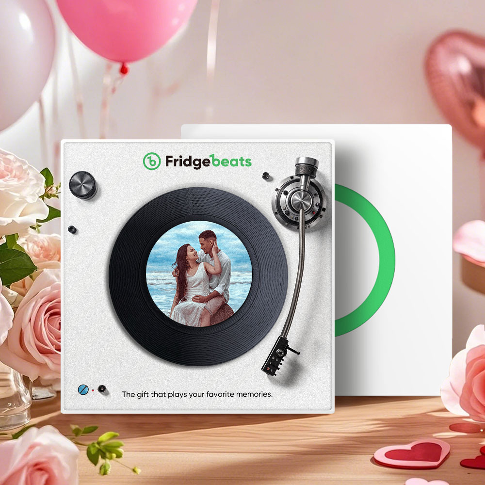 Custom Music and Photo Fridge Magnet NFC Functionality Song Fridge Magnets Gifts for Couple - MyMoonLampAu