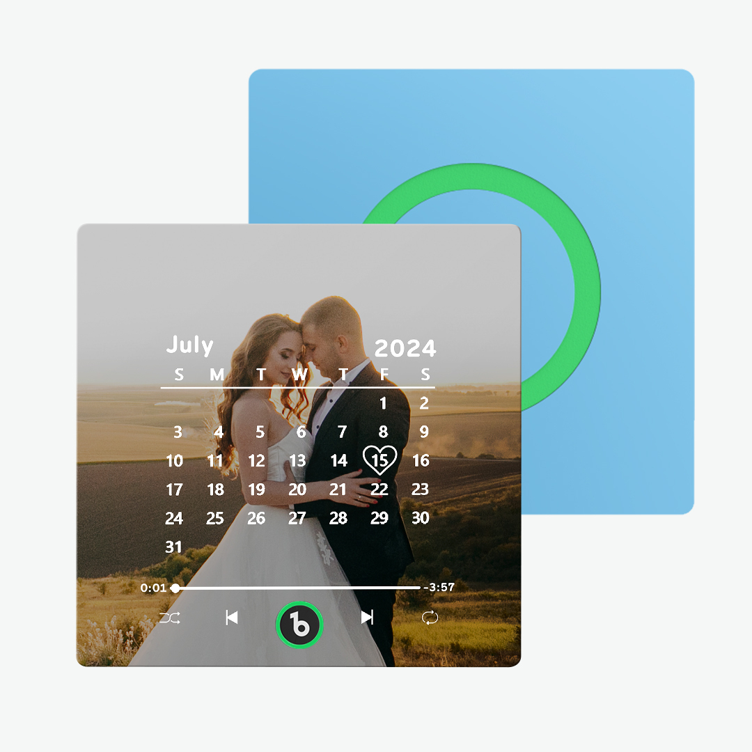 Custom Music Fridge Magnet with Date Colorful Album Fridge Magnet Anniversary Gifts Birthday Gifts - MyMoonLampAu