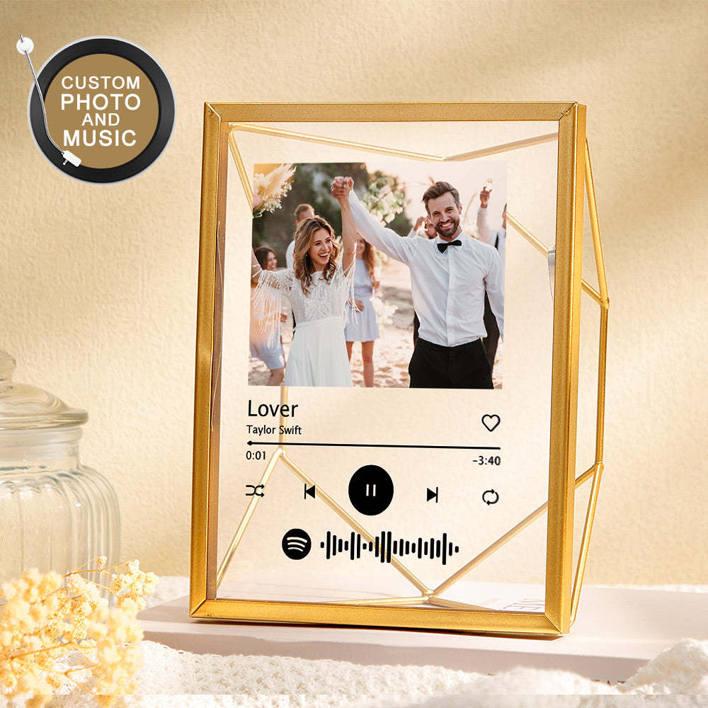 Custom Photo Spotify Acrylic Photo Frame Personalized Picture Gift - mymoonlampau