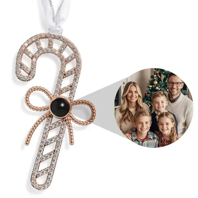 Personalized Projection Ornament Custom Photo Snowflake Christmas Ornament Gifts