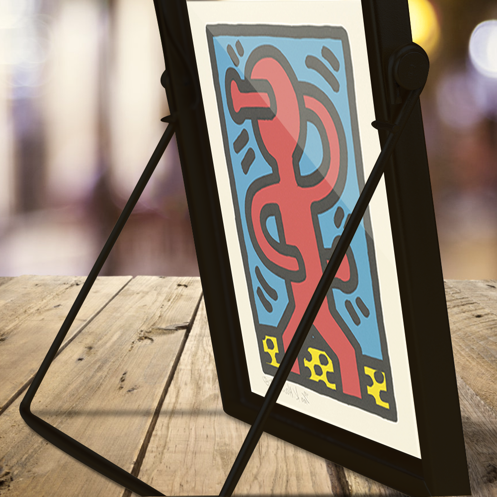 1987 Untitled4 Keith Haring Art Birthday Decor Pop Art Decor Keith Haring Contemporary Ornament With Frame