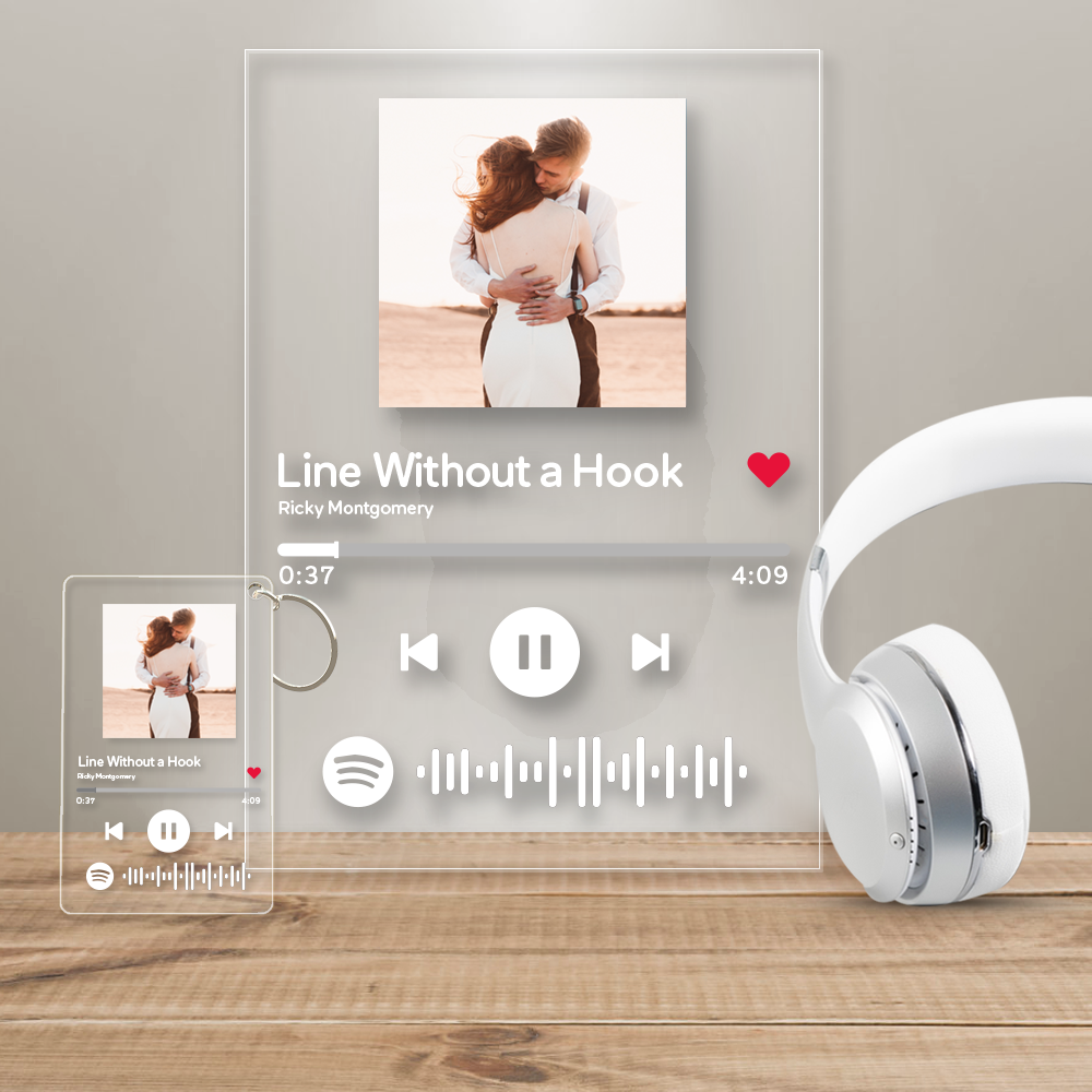 Gifts for Her Custom Spotify Code Music Plaque