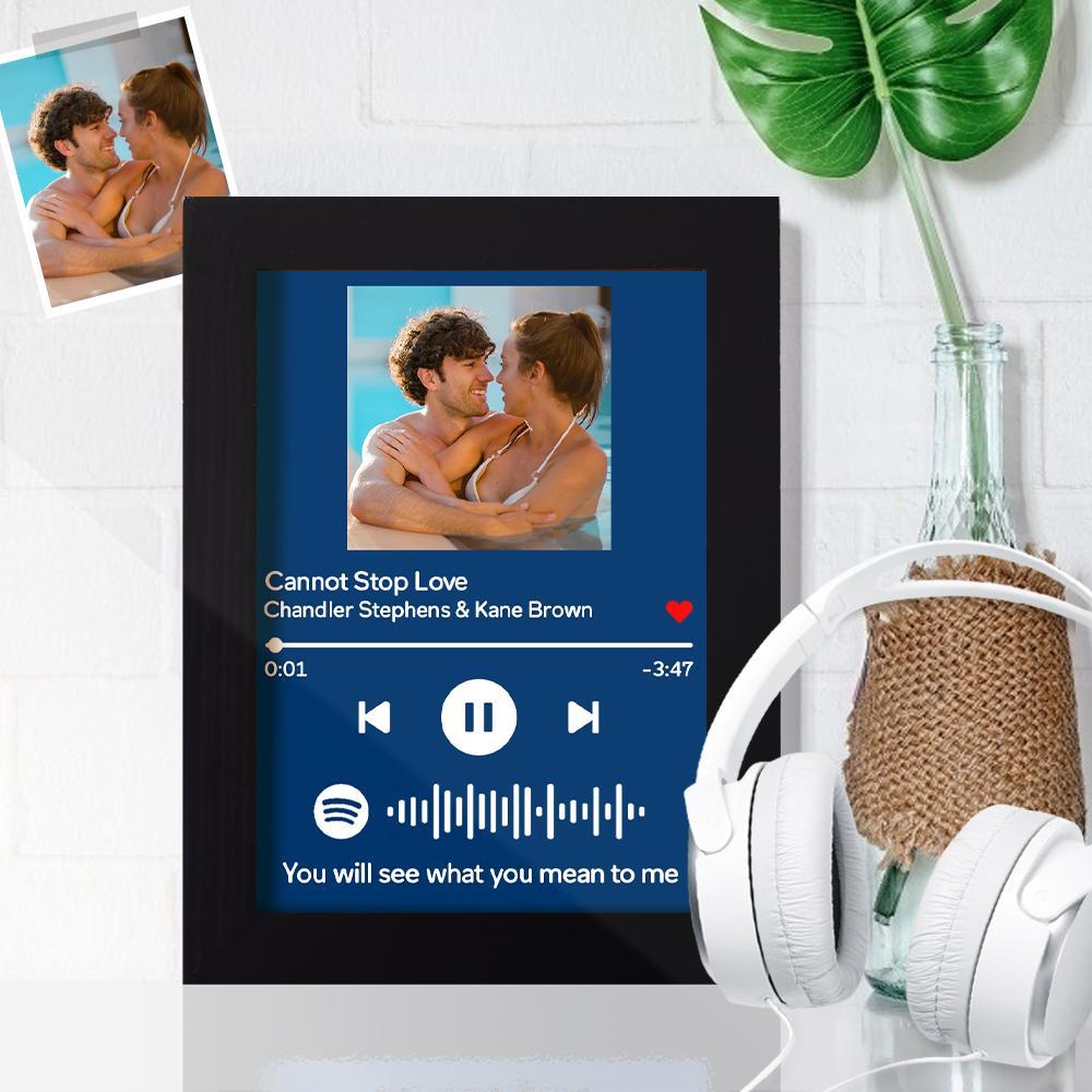 Gifts for Him Custom Spotify Frame Song Frame Song Plaque Custom Song Frame(7"& 10")