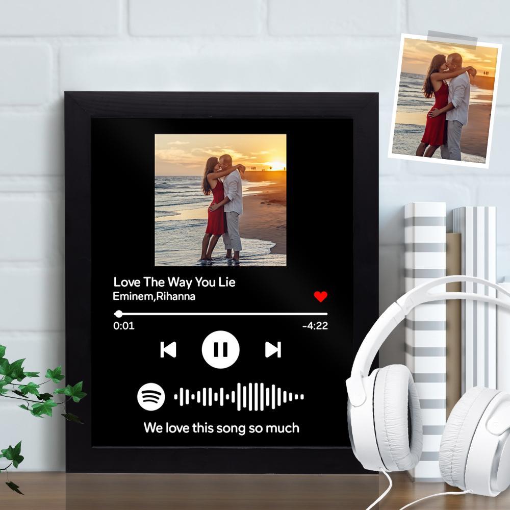 Gifts for Him Custom Spotify Frame Song Frame Song Plaque Custom Song Frame(7"& 10")