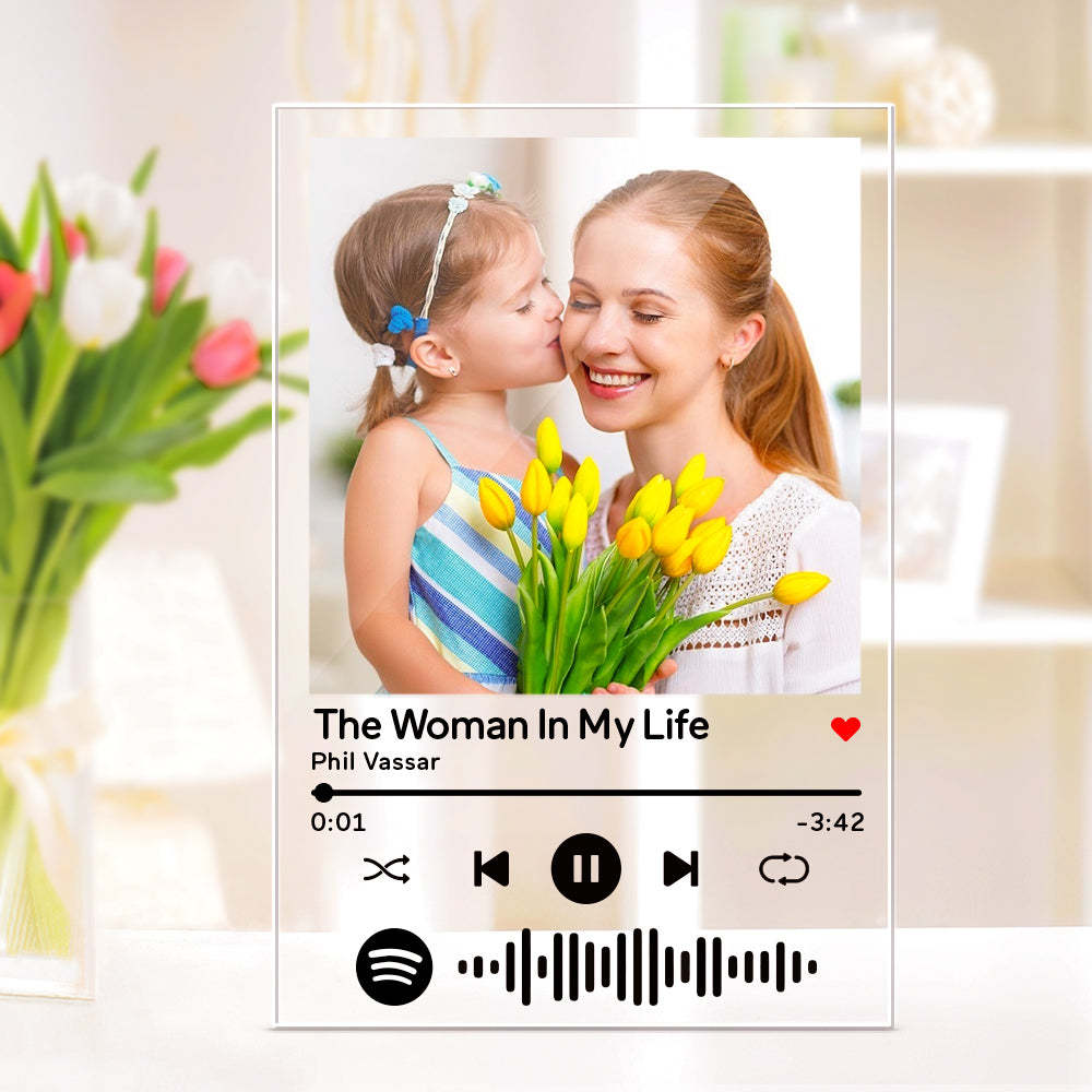 Gifts for Mom Custom Spotify Code Music Plaque