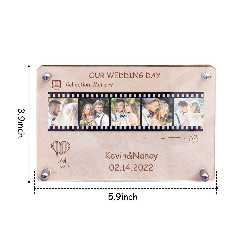 Personalized Wooden Acrylic Film Plaque Custom Wedding Plaque Table Decorations Wedding Gift - mymoonlampau