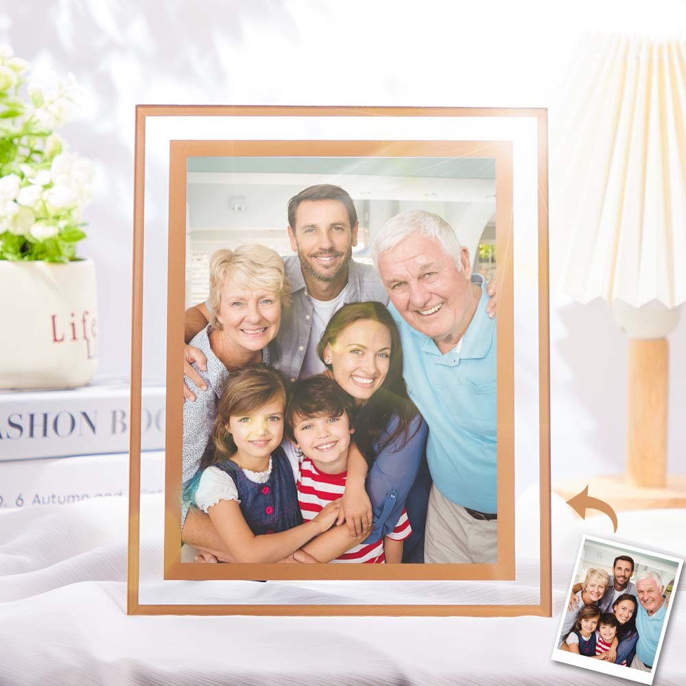 Custom Crystal Photo Frame Photo Holder Decorative Plaque Creative Gift - mymoonlampau