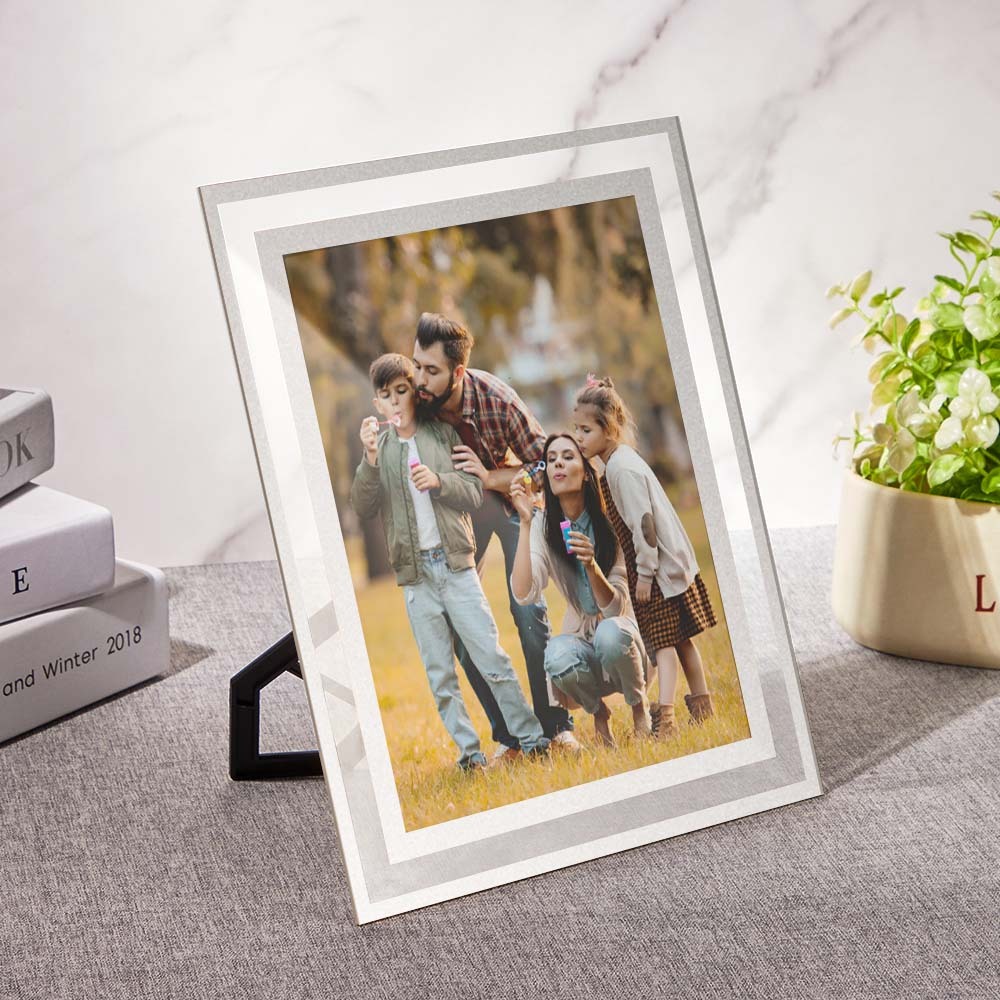 Custom Crystal Photo Frame Photo Holder Decorative Plaque Creative Gift - mymoonlampau