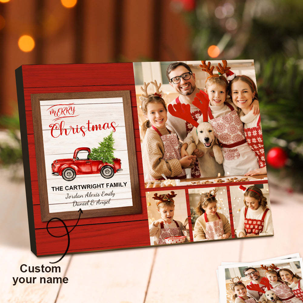Personalised Christmas Picture Frame Custom Photo Christmas Gifts - mymoonlampau
