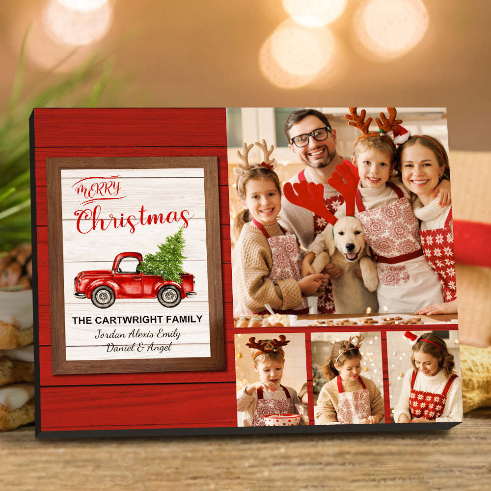 Personalised Christmas Picture Frame Custom Photo Christmas Gifts - mymoonlampau
