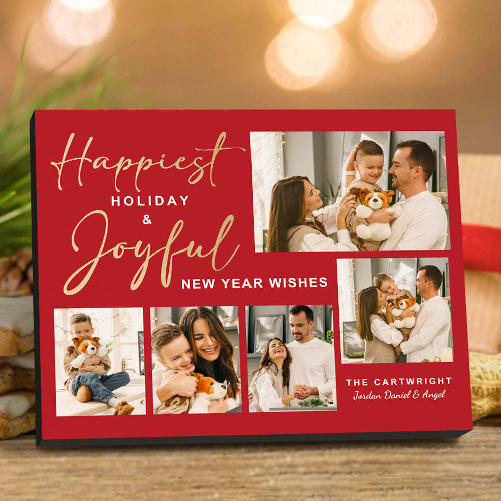 Personalised Christmas Picture Frame Custom Photo Christmas Gifts - mymoonlampau