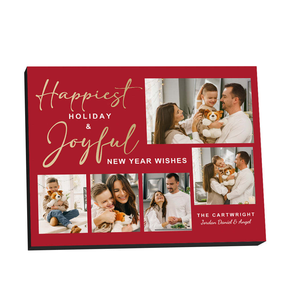 Personalised Christmas Picture Frame Custom Photo Christmas Gifts - mymoonlampau