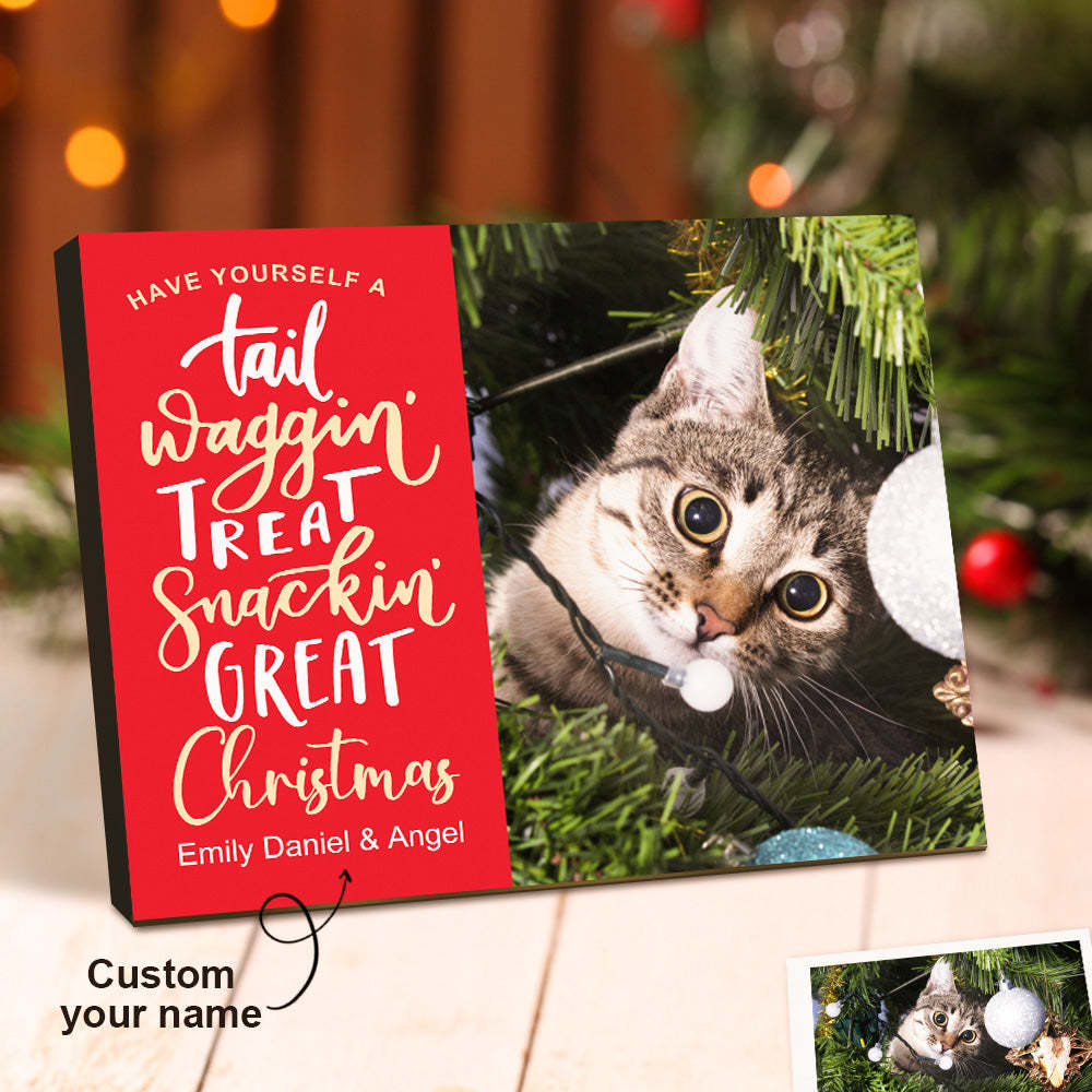 Personalised Christmas Picture Frame Custom Photo Christmas Gifts - mymoonlampau