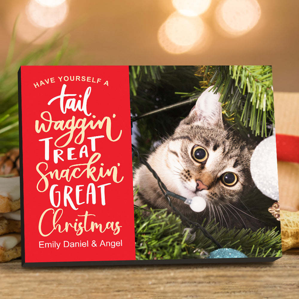 Personalised Christmas Picture Frame Custom Photo Christmas Gifts - mymoonlampau