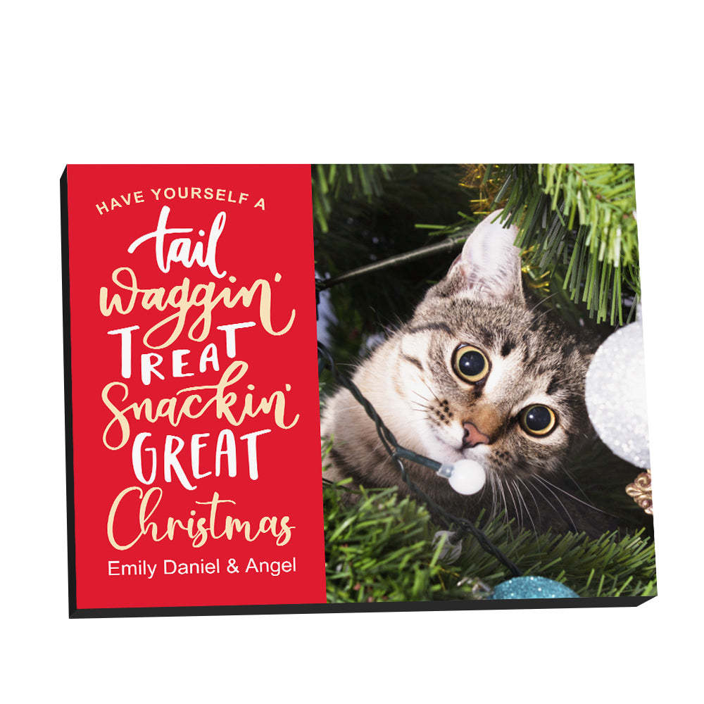 Personalised Christmas Picture Frame Custom Photo Christmas Gifts - mymoonlampau